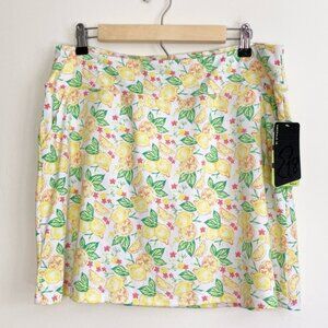 NWT Emerald 18 Lemon Golf Skirt / Skort Size Medium